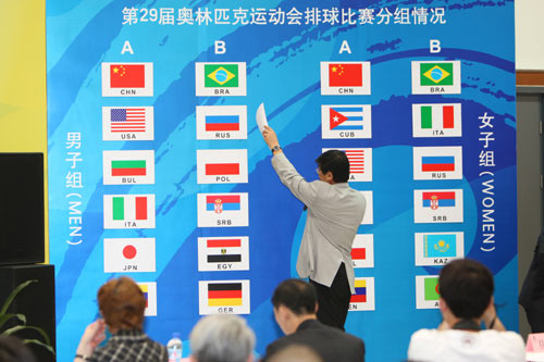 American men's volleyball team to face Italians, Chinese in Group A