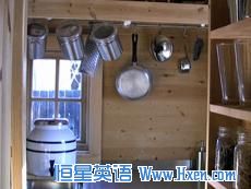 The kitchen in Jay Shafer's tiny home includes a small gas stove and sink .