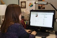 ResearchGate fan Caroline Moore-Kochlacs logs onto the website at her Boston University office. ResearchGate fan Caroline Moore-Kochlacs logs onto the website at her Boston University office.