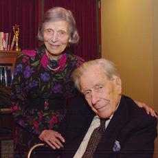 John Kenneth Galbraith with his wife, Kitty. John Kenneth Galbraith with his wife, Kitty.