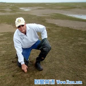Northern Oyster Co. owner Brain Sheldon says his business has been devastated by Japanese eelgrass. 