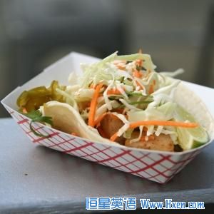 Korean tofu taco