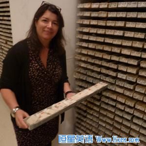 Core Repository Director Maureen Raymo pulls out a sea sediment sample, one of thousands at the archive. Core Repository Director Maureen Raymo pulls out a sea sediment sample, one of thousands at the archive.