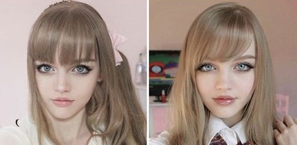 美国18岁少女酷似真人芭比 网络爆红