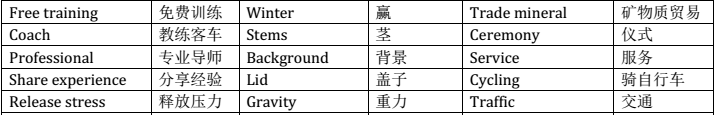 雅思听力核心机经词汇--2011场景