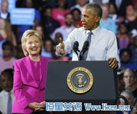 英语访谈节目:奥巴马总统表态支持希拉里