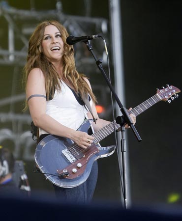 Canadian singer Alanis Morissette performs during 